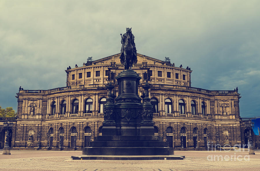 Opera House In Dresden Photograph