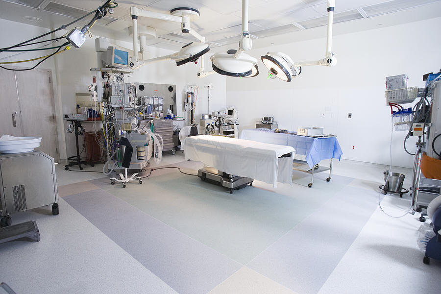 Operating room prepared for surgery Photograph by ER Productions Limited