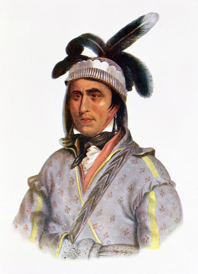 Opothle-yoholo, A Creek Chief, 1825, Illustration From The Indian Tribes Of North America, Vol.2 Photograph by Charles Bird King