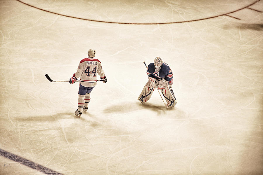 New York Rangers Photograph - Opponents by Karol Livote
