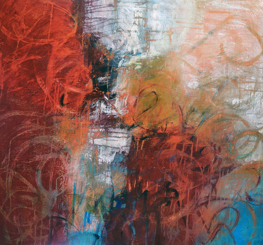 Abstract Painting Painting - Opposing Forces by Filomena Booth Abstract Painting Painting - Opposing Forces by Filomena Booth