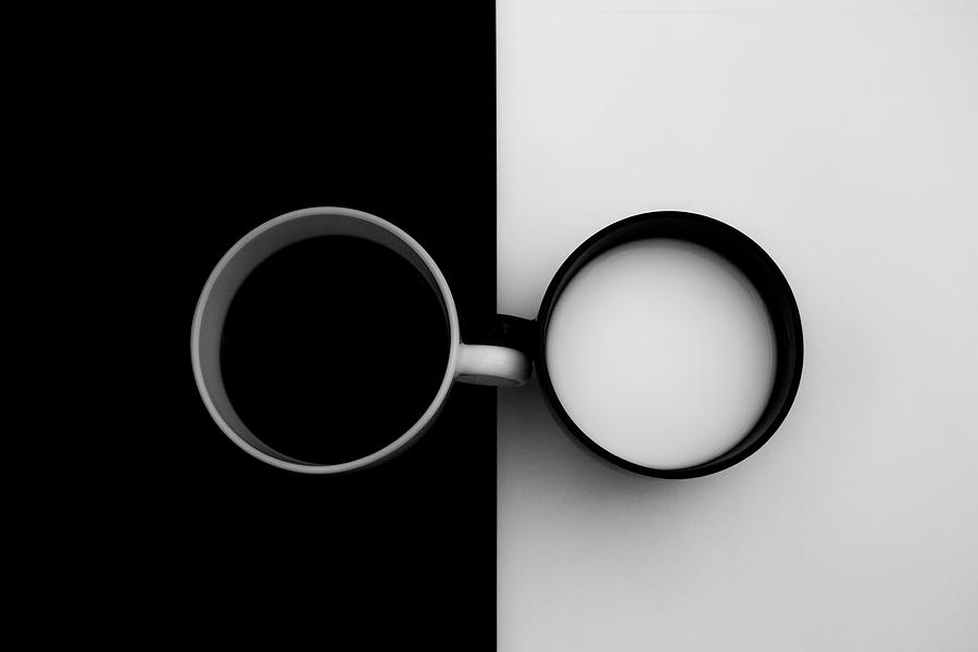 Coffee Photograph - Opposites Attract by Carmen Gradinaru