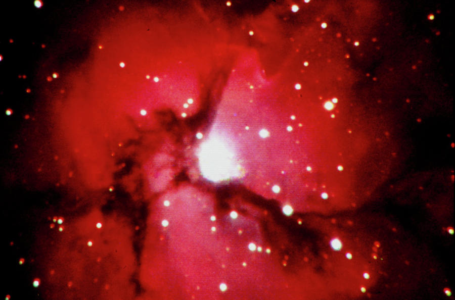 Optical Ccd Image Of The Trifid Nebula M20 Photograph by Dr Rudolph Schild/science Photo Library