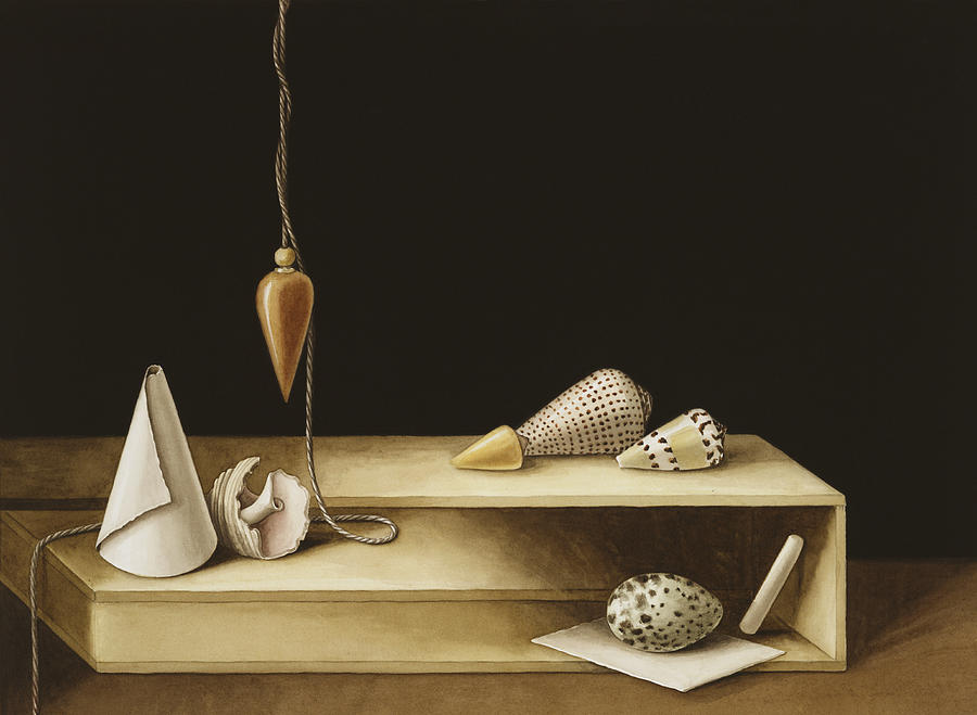 Still Life Photograph - Optical Illusion, 2005 Wc On Paper by Jenny Barron
