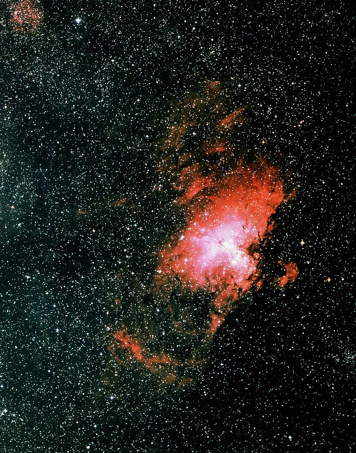 Optical Image Of The Eagle Nebula M16 Photograph by Royal Observatory, Edinburgh/science Photo Library