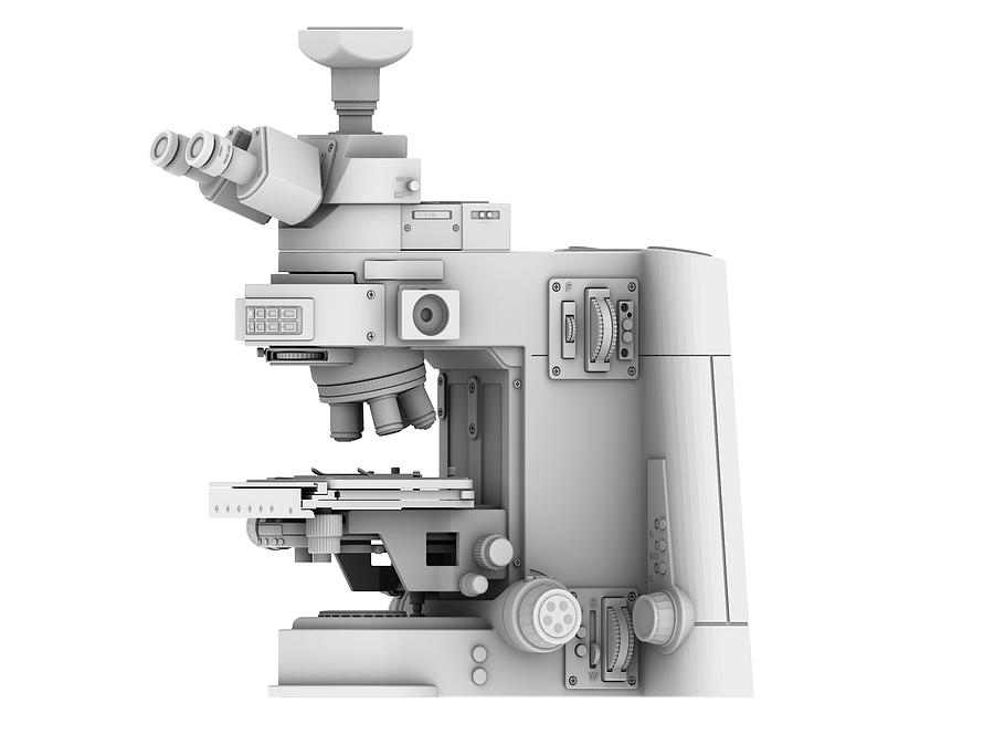 Optical Light Microscope With Camera Photograph by Alfred Pasieka/science Photo Library