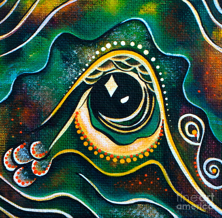 Optimist Spirit Eye Painting by Deborha Kerr