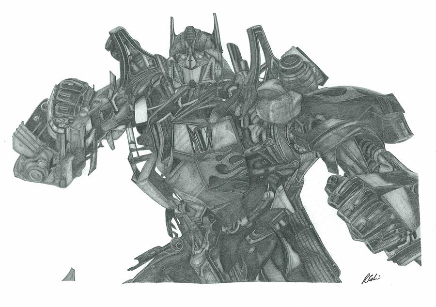 Optimus Prime Drawing by Rich Colvin | Fine Art America