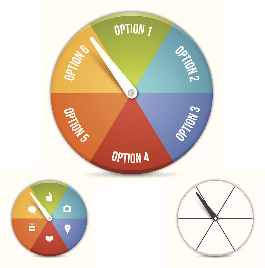 Option Choice Wheel Drawing by Filo