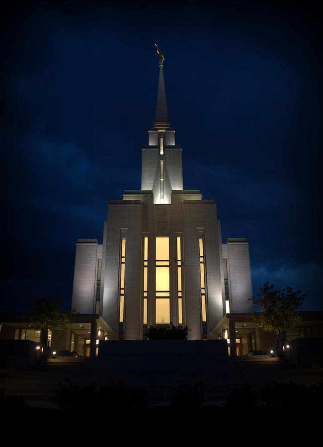 Oquirrh Mountain LDS Temple Photograph by Nathan Abbott | Fine Art America