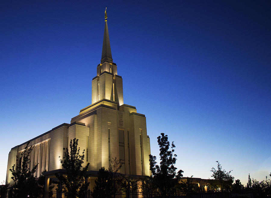 Oquirrh Mountain Temple Photograph by Lisa Hall