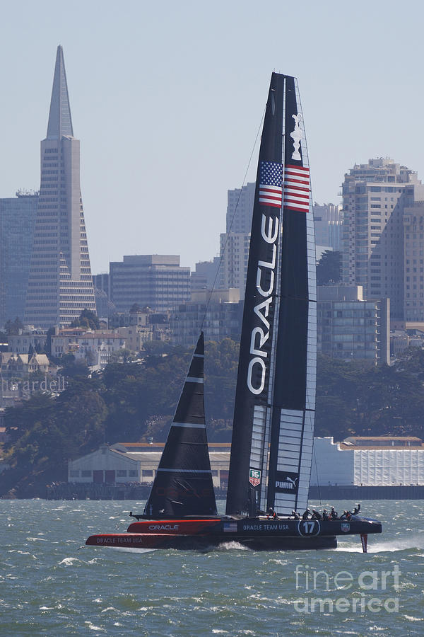 Oracle Team USA Americas Cup San Francisco Bay Photograph by Jason O Watson