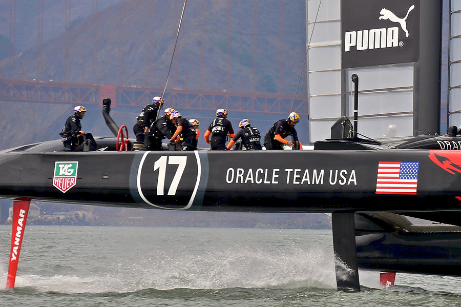 San Francisco Photograph - Oracle Team USA by Steven Lapkin