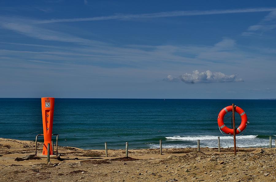Sea Photograph - Orange and blue by Patrick Pestre Sea Photograph - Orange and blue by Patrick Pestre