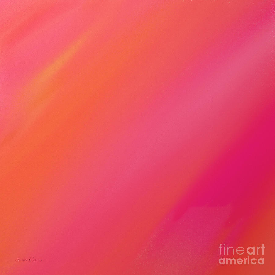 Orange And Raspberry Sorbet Abstract 2 Digital Art by Andee Design