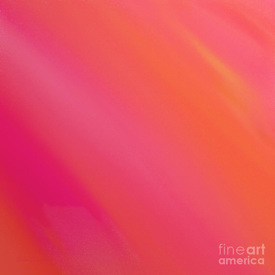 Orange And Raspberry Sorbet Abstract 3 Digital Art by Andee Design