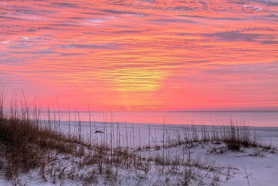 Orange Beach Sunrise Photograph by JC Findley