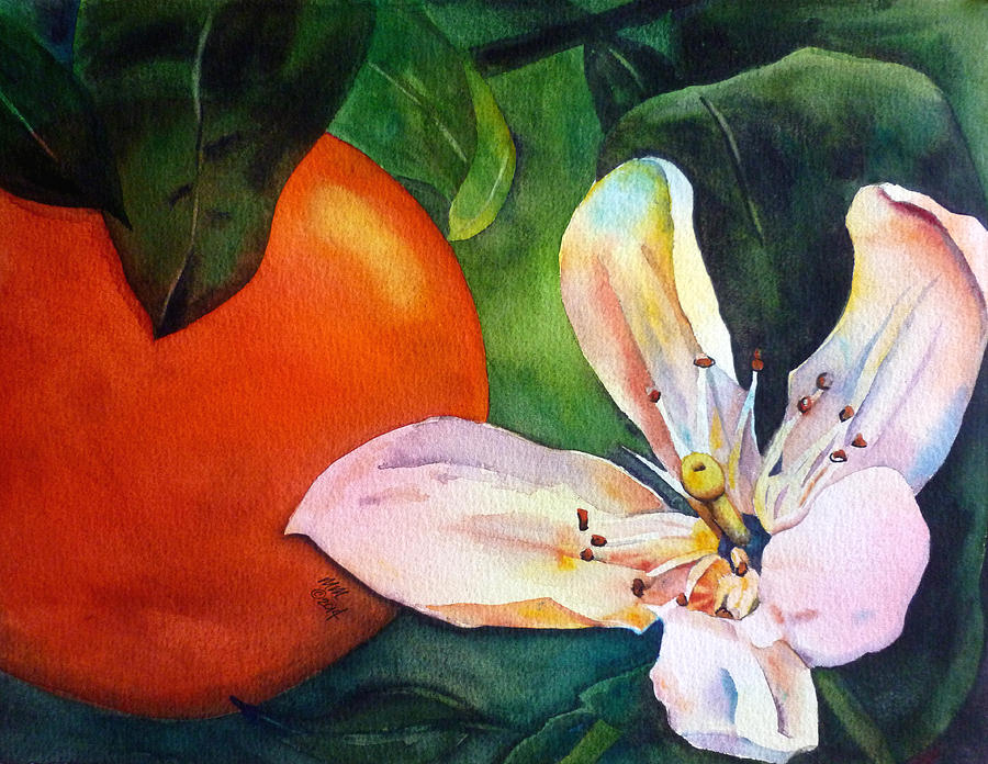 Orange Blossom Painting by Michal Madison