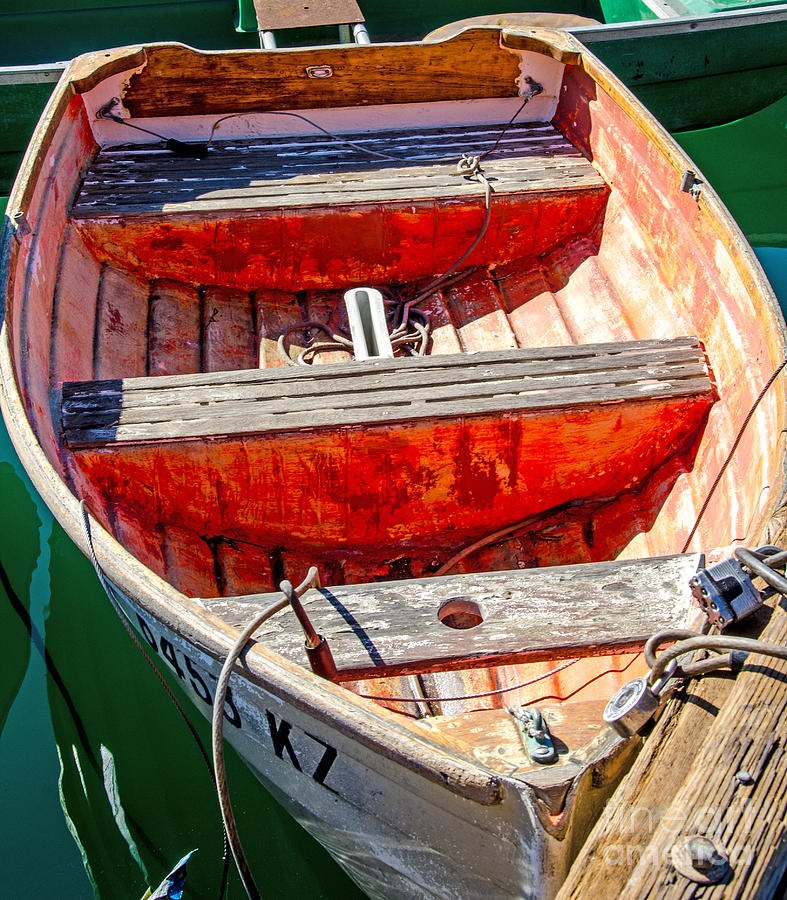 Orange Boat Photograph by Baywest Imaging - Fine Art America