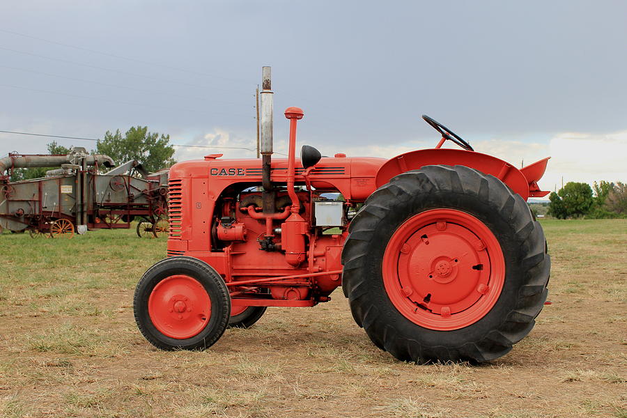 Orange Case Tractor Photograph by Trent Mallett