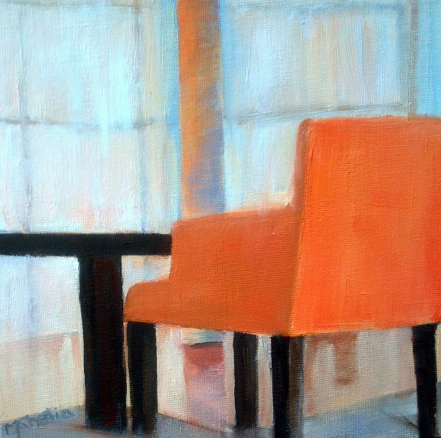 Interior Painting - Orange Chair by Maureen Ghetia