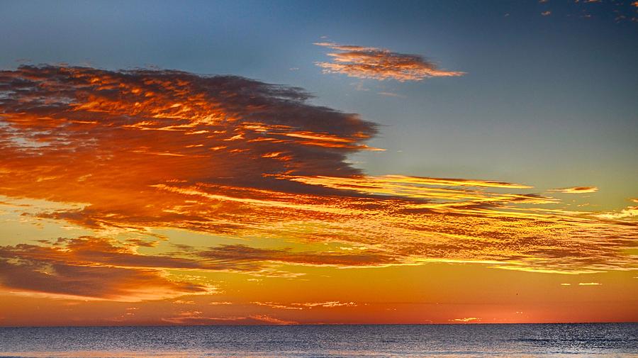 Orange Clouds Photograph by Kristina Deane