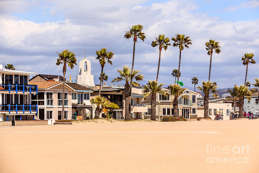 Orange County Beach Homes in Newport Beach California Photograph by Paul Velgos