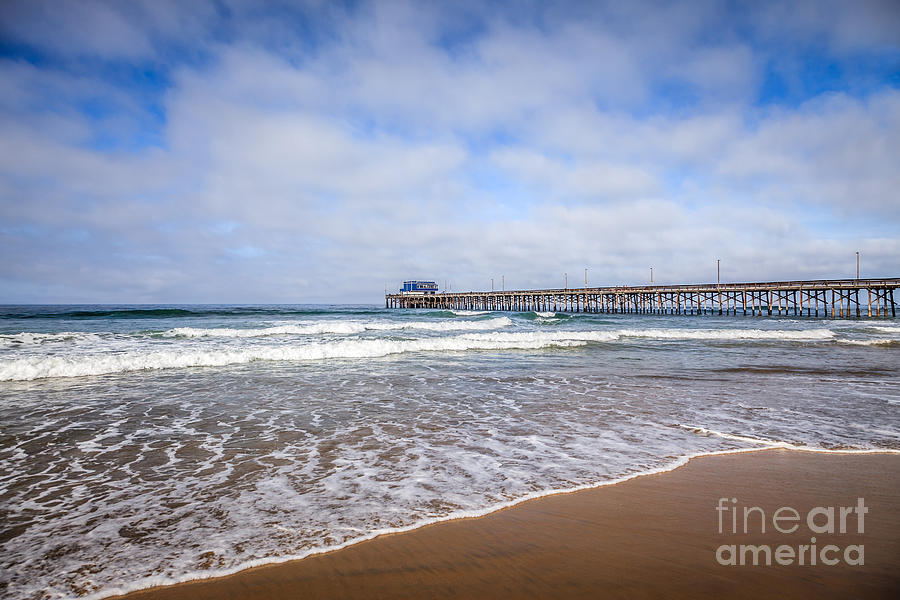 Newport Beach Photograph - Orange County Newport Beach Pier by Paul Velgos