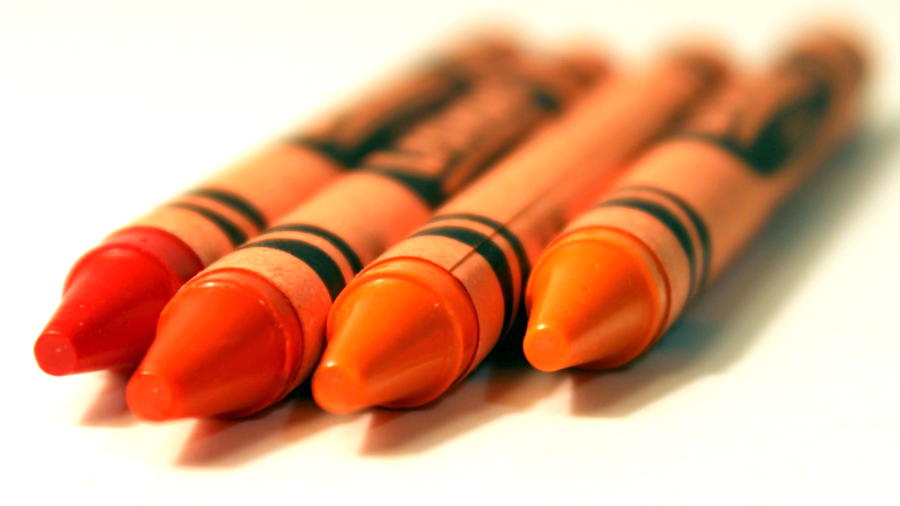 Orange Crayons Photograph by Joseph Skompski