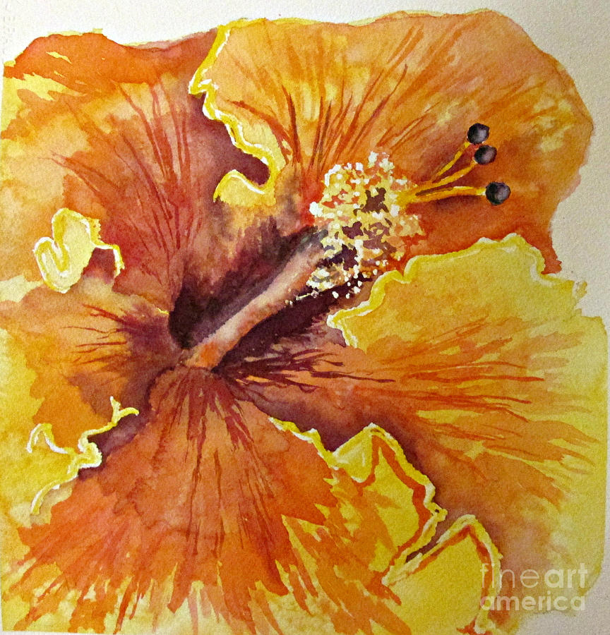 Orange Crush Painting by Janet Cruickshank
