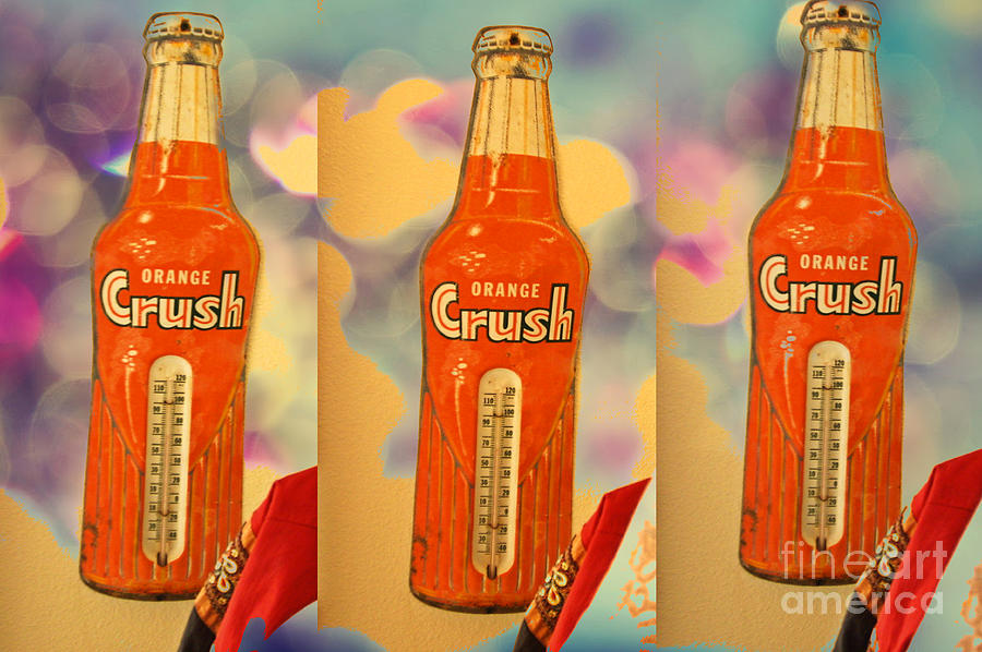 Soda Mixed Media - Orange Crush Soda by Beverly Guilliams