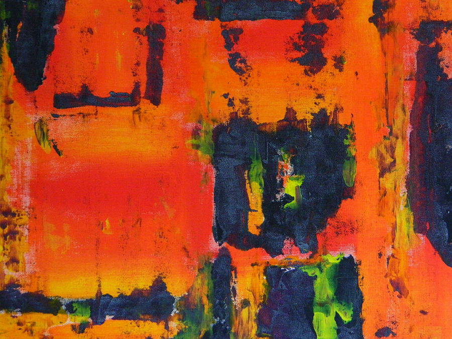 Orange Day Painting by Everette McMahan jr