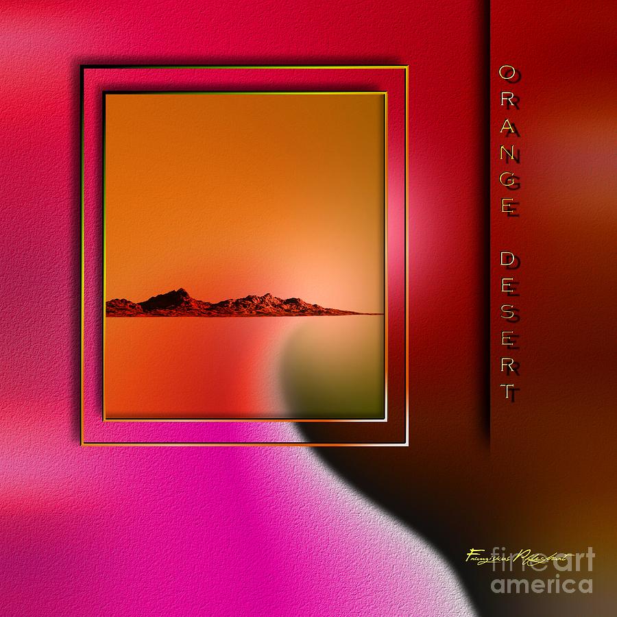 Abstract Digital Art - Orange Desert by Franziskus Pfleghart