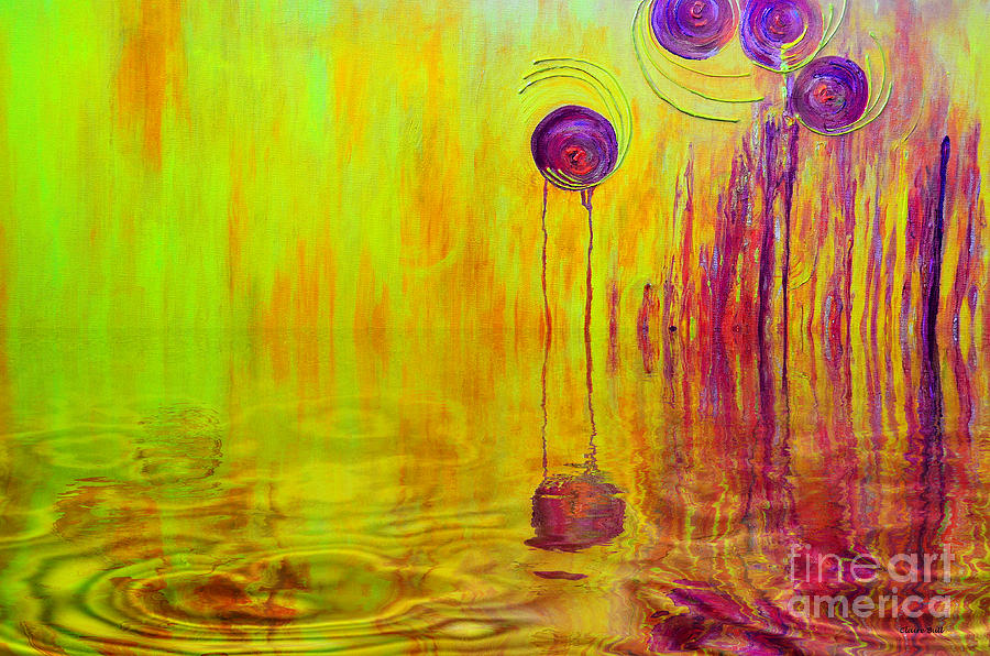 Orange Glow Reflection Digital Art by Claire Bull