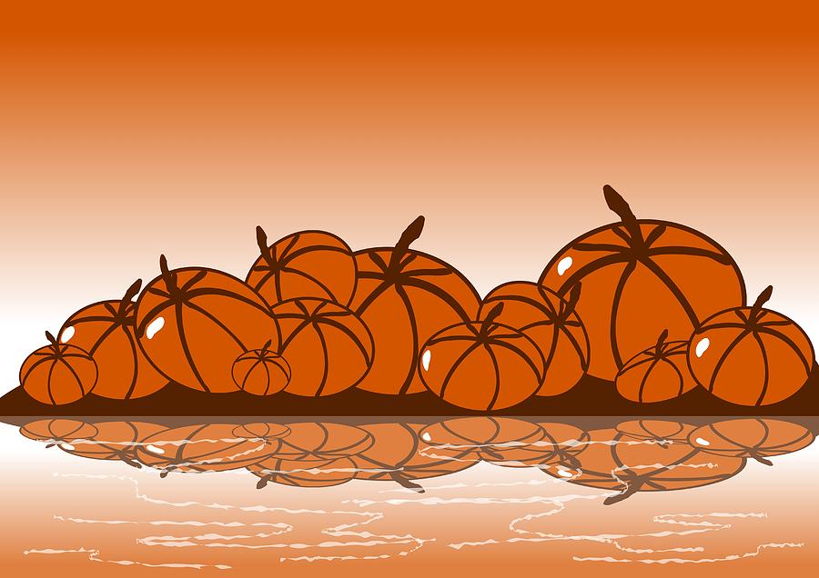 Orange Harvest Digital Art by Anastasiya Malakhova