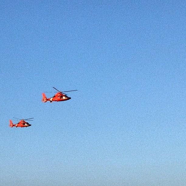 Orange Helicopters Photograph by Tatiana Alves
