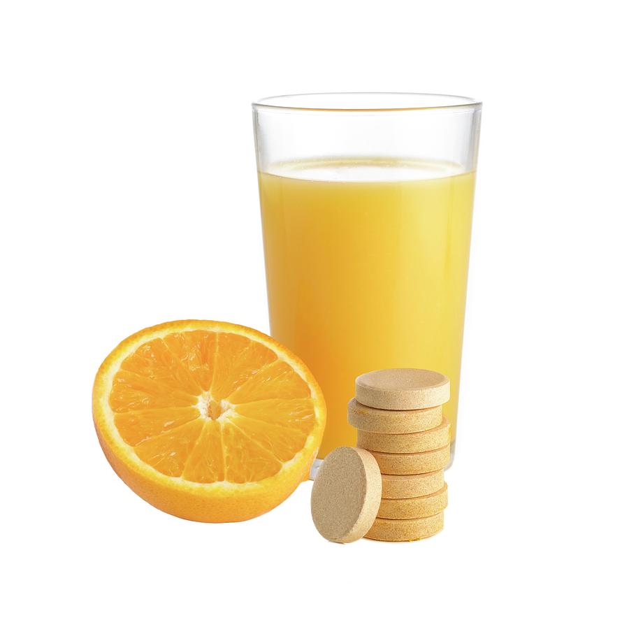 Fruit Photograph - Orange Juice by Science Photo Library