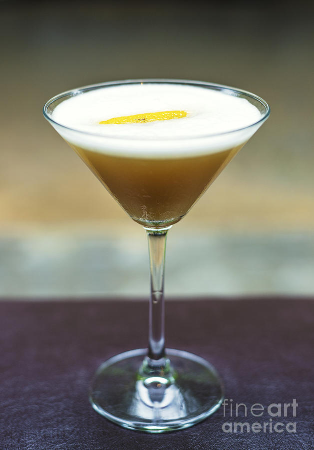 Orange Martini Alcoholic Cocktail Drink Photograph