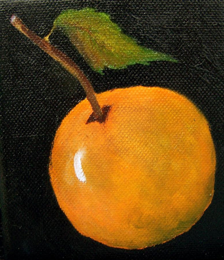 Orange Miniature SOLD Painting by Susan Dehlinger