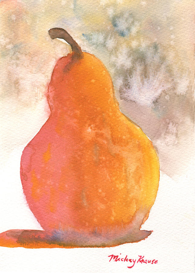 Orange Pear Painting