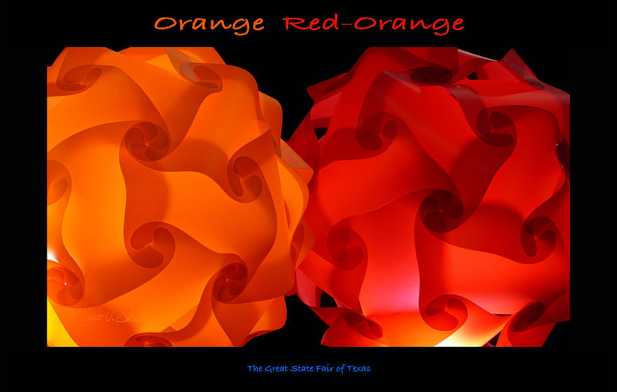 Orange Red-Orange Poster Photograph by Robert J Sadler