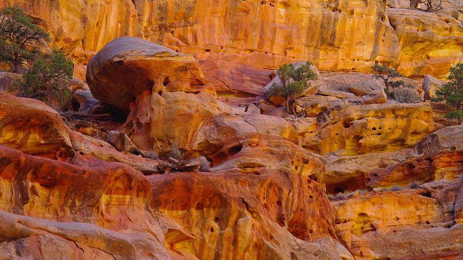 Orange Rock Formation Photograph by Jeff Swan Pixels
