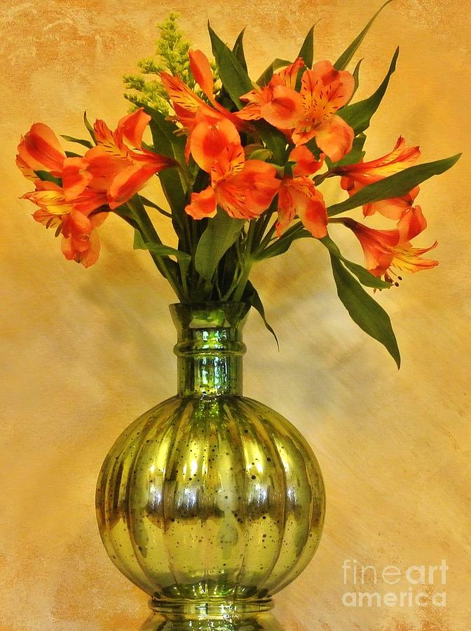 Orange Shades Bouquet Photograph by Marsha Heiken