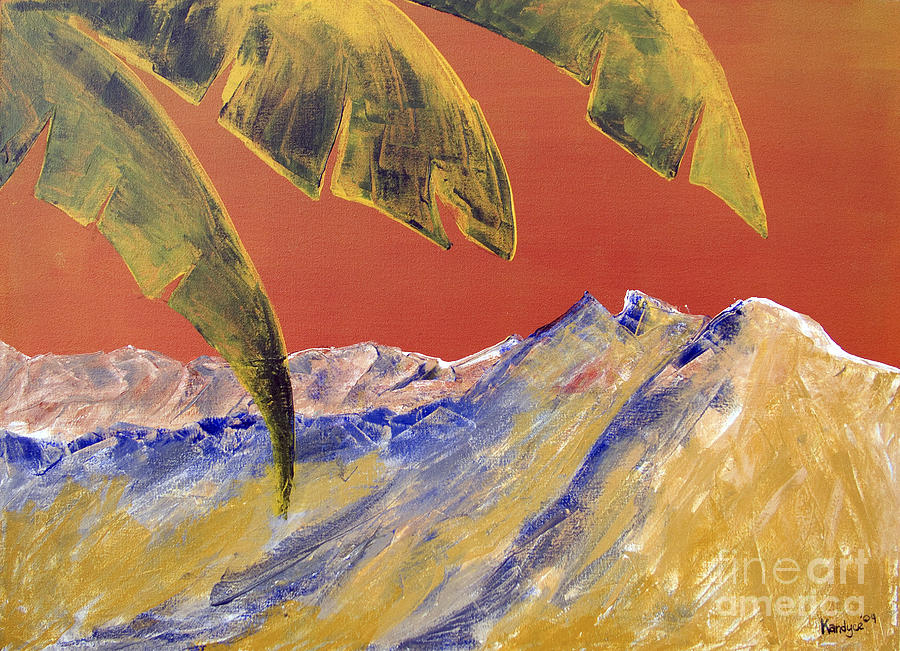 Orange Sky Painting by Kandyce Waltensperger