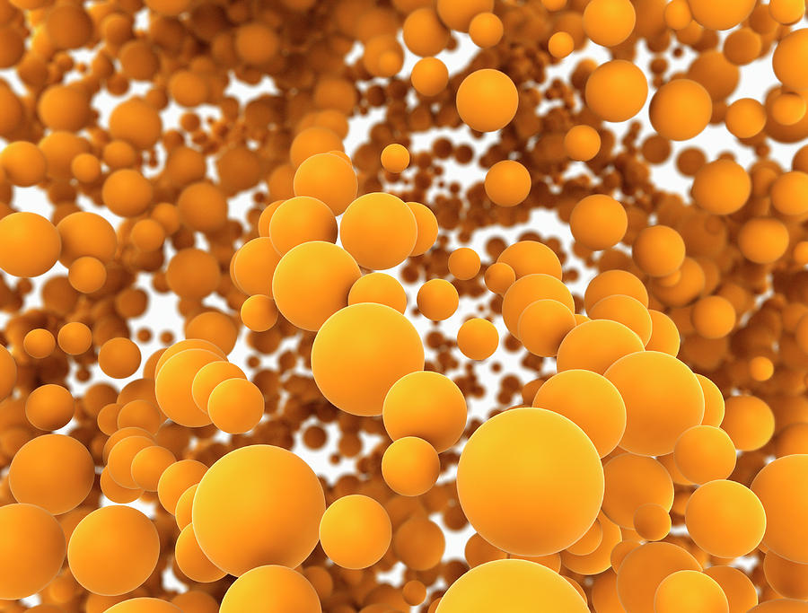 Orange Spheres Photograph by Jesper Klausen / Science Photo Library