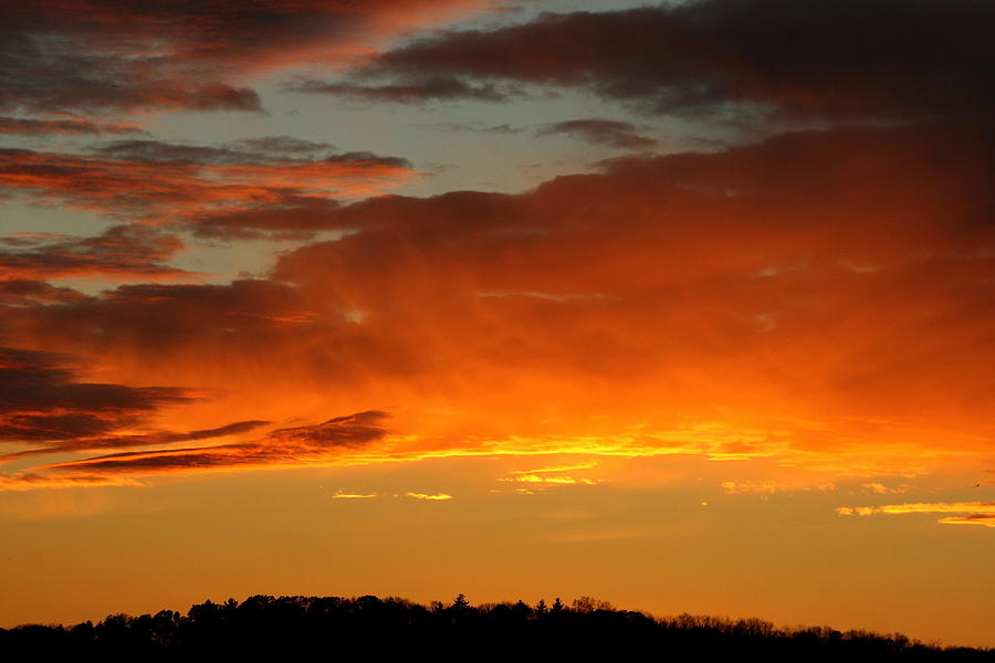 Orange Sun Photograph by Neal Eslinger