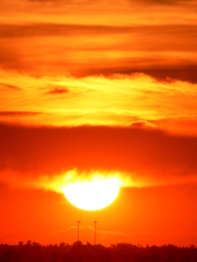 Orange Sun Photograph by Kimo Fernandez