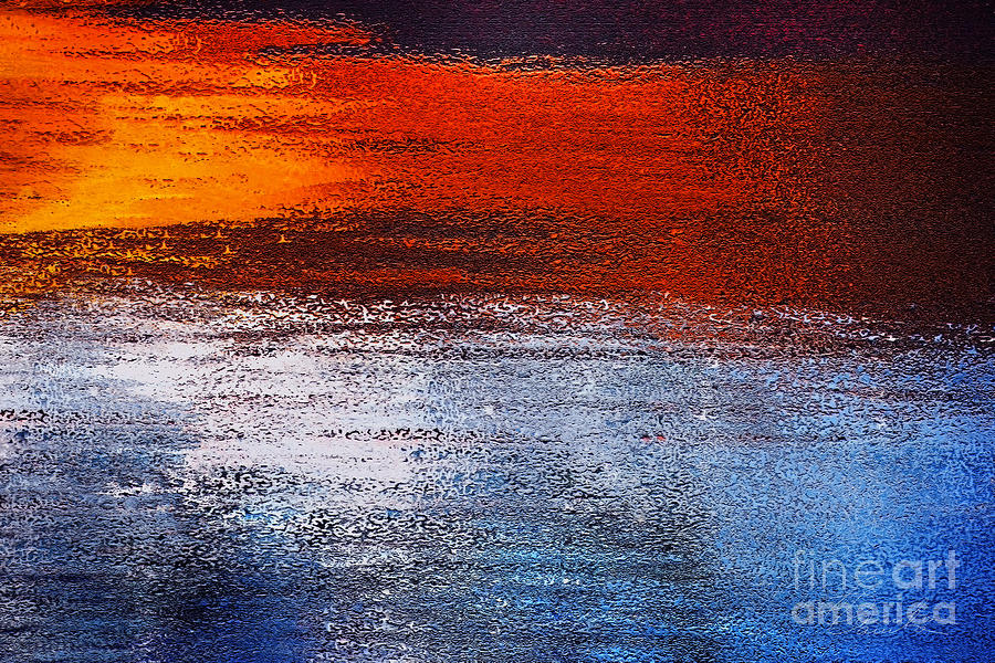 Orange Sunset Digital Art by Danuta Bennett