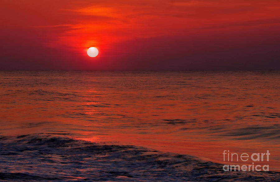 Orange Sunset Photograph by Jeff Breiman