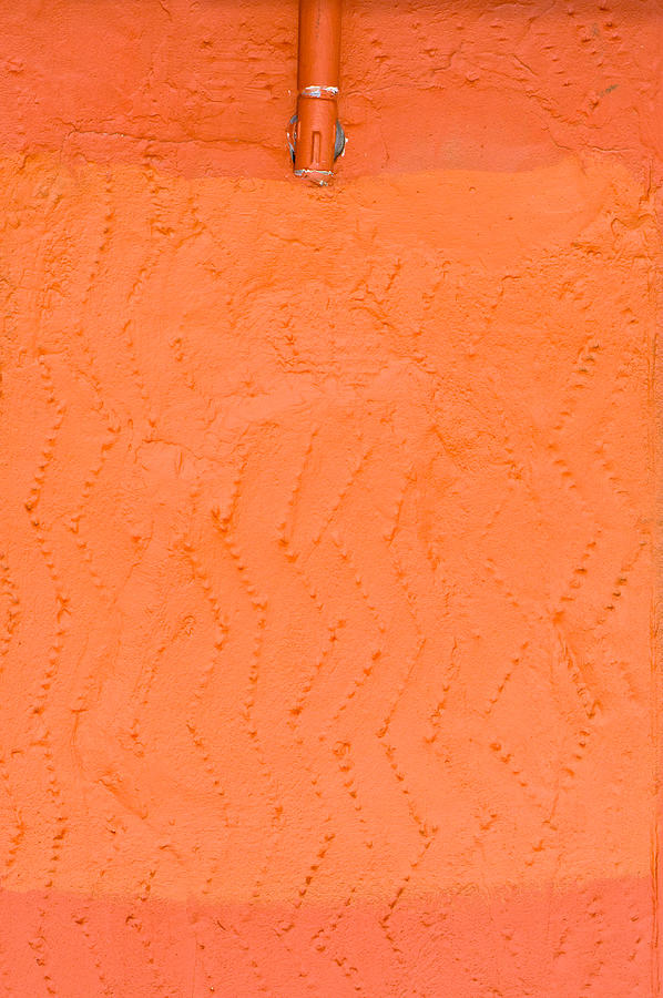 Abstract Photograph - Orange wall by Tom Gowanlock